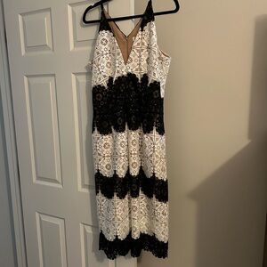 Dress the Population fitted lace dress